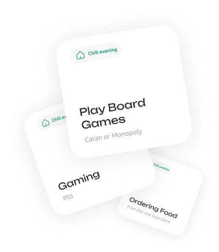 Activity card with cooldown